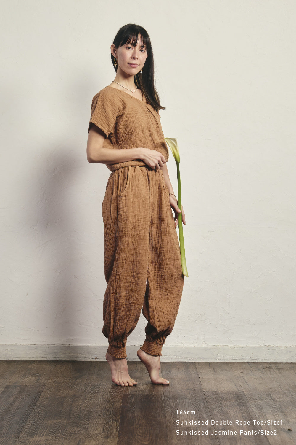 yinyangyoga & meditationwearワッフルクロストップ yinyangyoga & meditationwearワッフルクロストップ （ワッフル