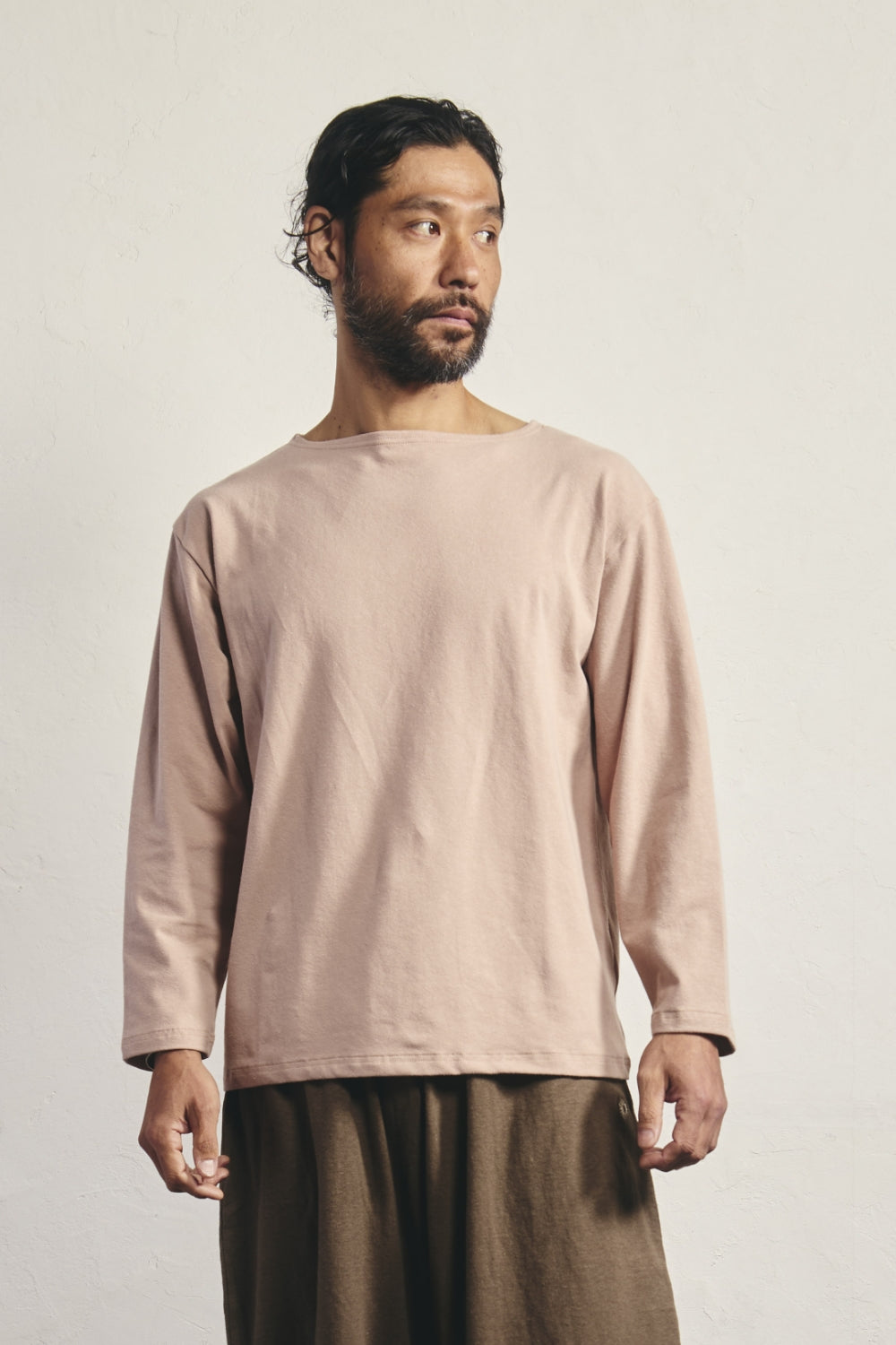 ヘンプボートネックロングティー – yinyang - yoga & meditation wear