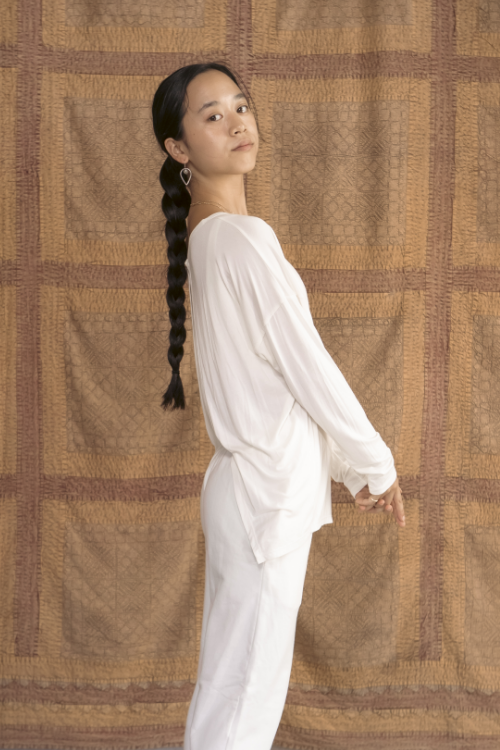 yinyang インヤン ヨガ オープンバックロングスリーブ yinyang