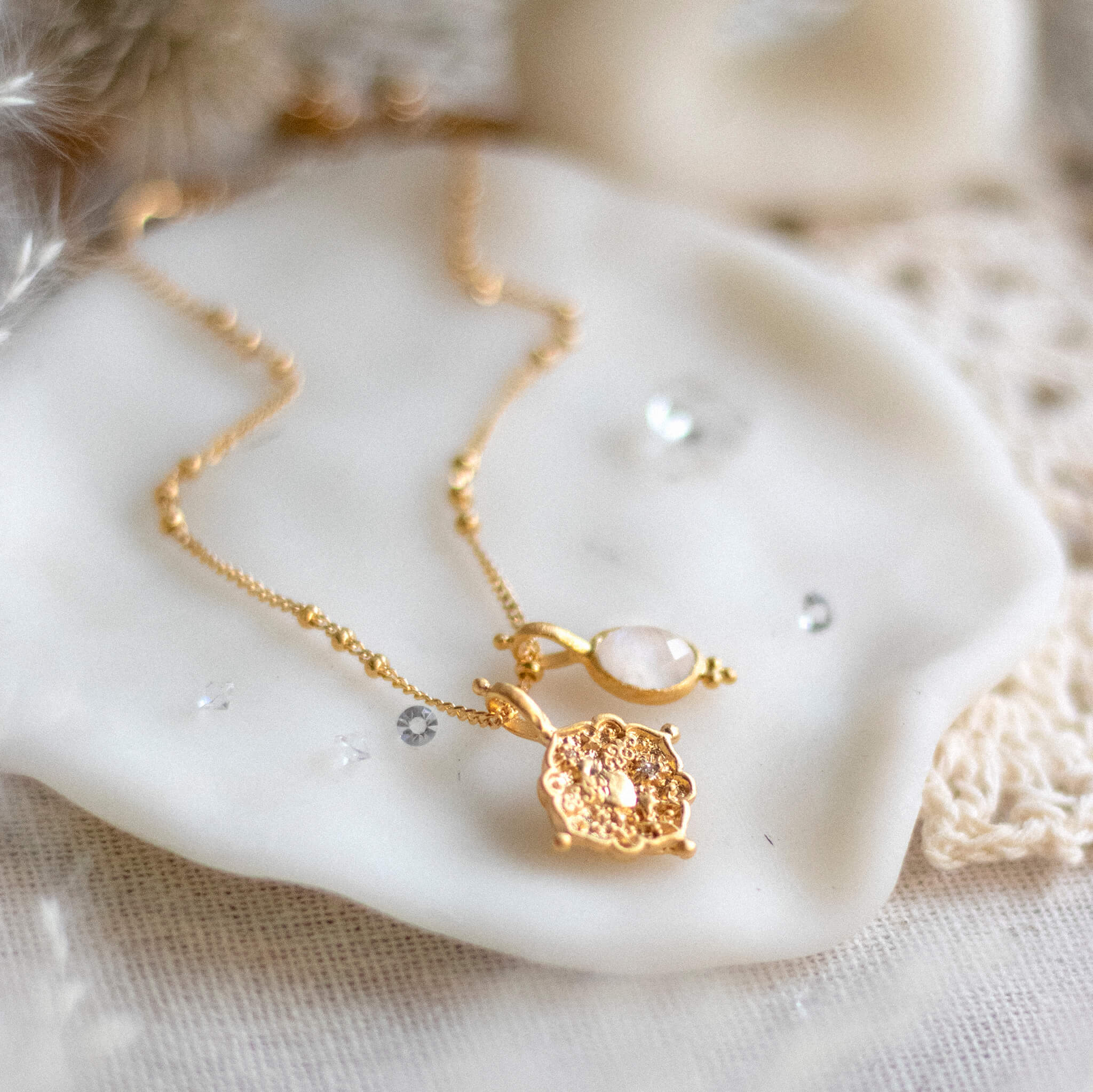 【美品】ANANDA soul ネックレス　ゴールド ANANDA Soul – yinyang - yoga & meditation wear