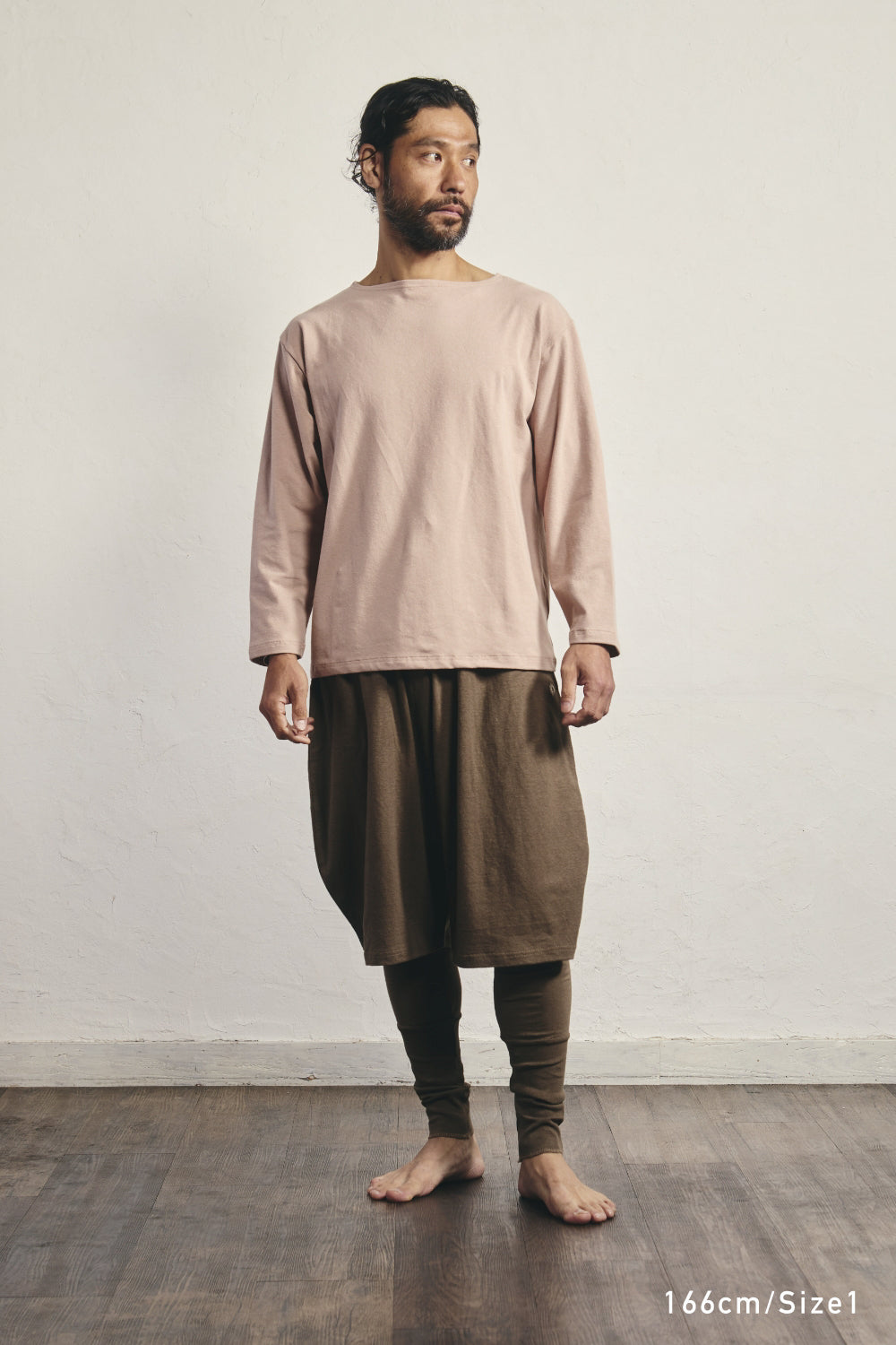 ヘンプボートネックロングティー – yinyang - yoga & meditation wear