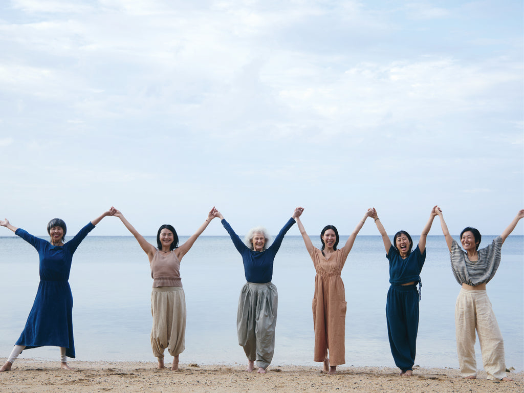 でこぴん様☆yinyang☆ハンドウーブントップ☆グレー ハンドウーブントップ – yinyang - yoga & meditation wear