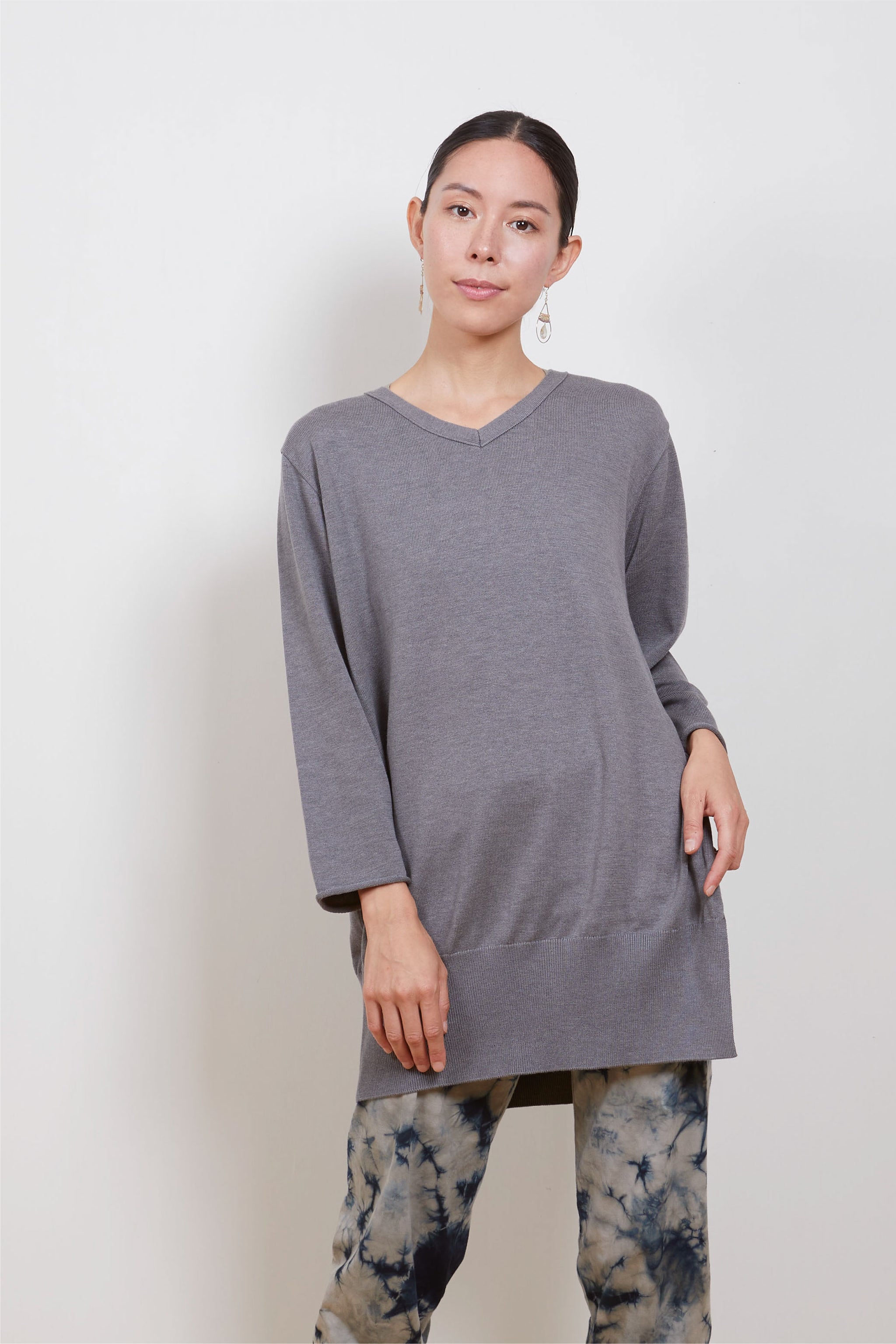 yinyang yoga インヤン ヴィーガンニットサイドスリット トップス ヴィーガンニットサイドスリット – yinyang - yoga & meditation wear