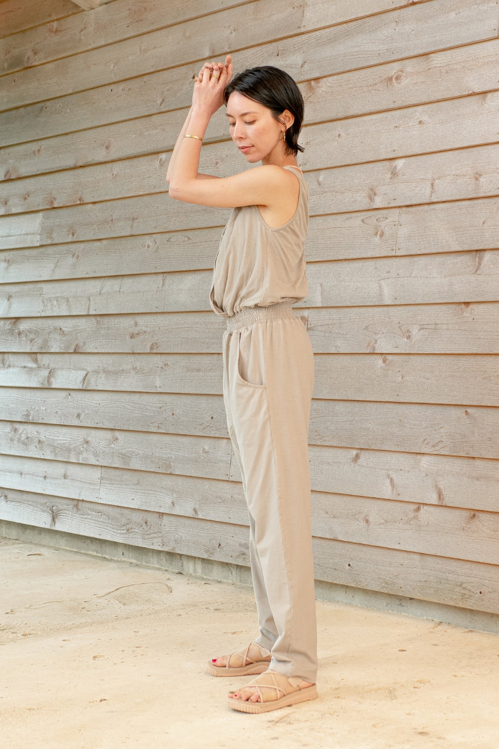 セール 一番安い – レースアップジャンプスーツ yinyang wear meditation & yoga - ヨガ・ピラティス