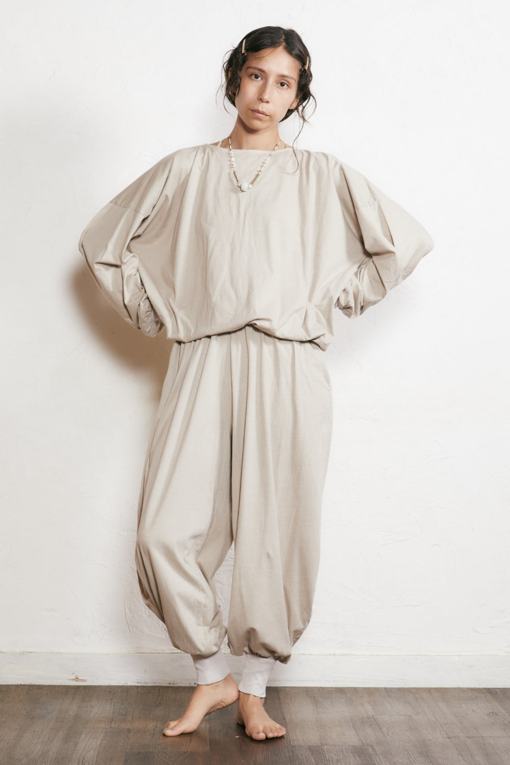 インヤンヨガ　レースアップジャンプスーツ レースアップジャンプスーツ – yinyang - yoga & meditation wear