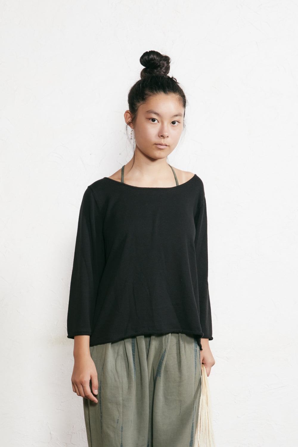 yinyang yoga インヤン ヴィーガンニットサイドスリット トップス ヴィーガンニットタイバック – yinyang - yoga & meditation wear